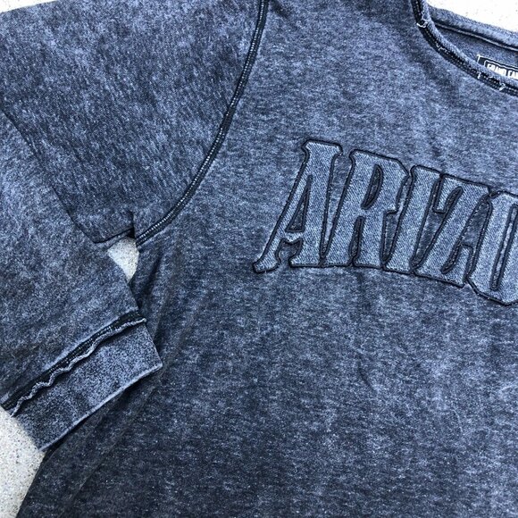 VTG GRAND CANYON WEST APPAREL ARIZONA Sweatshirt LG Mens Black Acid Wash Sweater - Picture 4 of 7